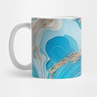 Blue marbling Mug